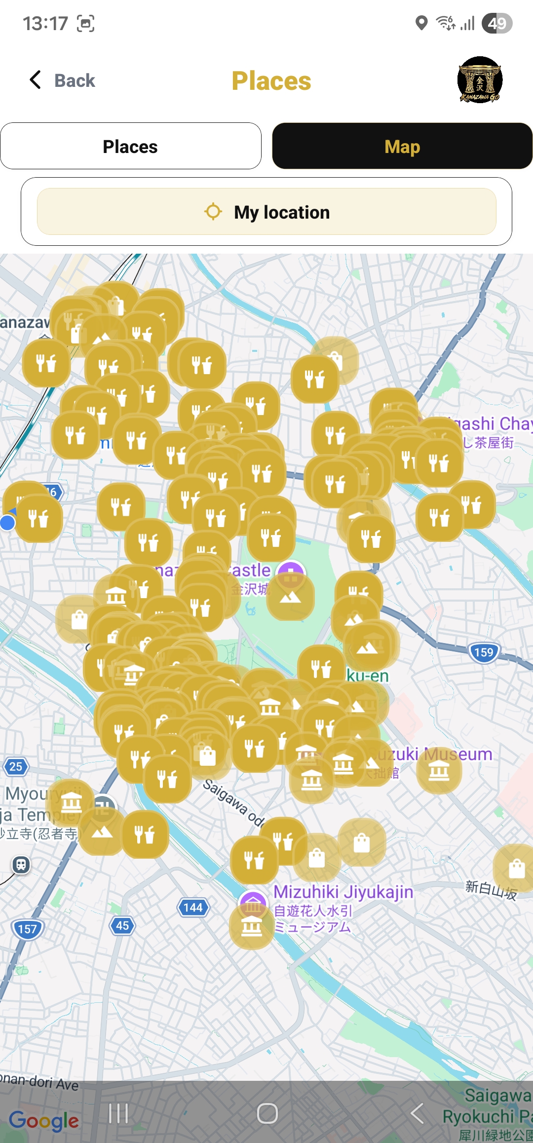 Kanazawa Tourism Map and Suggestions